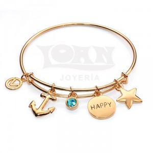 pulsera-viceroy-happiness-rigida-dorada-happy