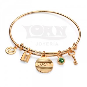 pulsera-viceroy-happiness-rigida-dorada-lucky