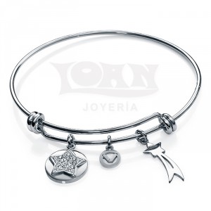 pulsera-viceroy-happiness-rigida-plateada-estrella