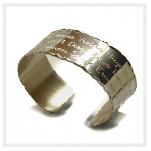 brazalete de plata personalizado para profesores 2