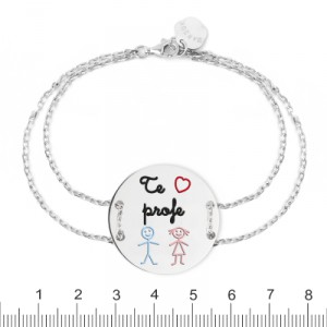 Pulsera Plata Personalizada para Profes