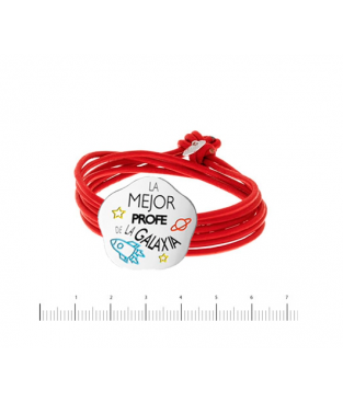 Pulsera Cuero "La mejor Profe de la Galaxia" Pulsera Cuero "La mejor Profe de la Galaxia"